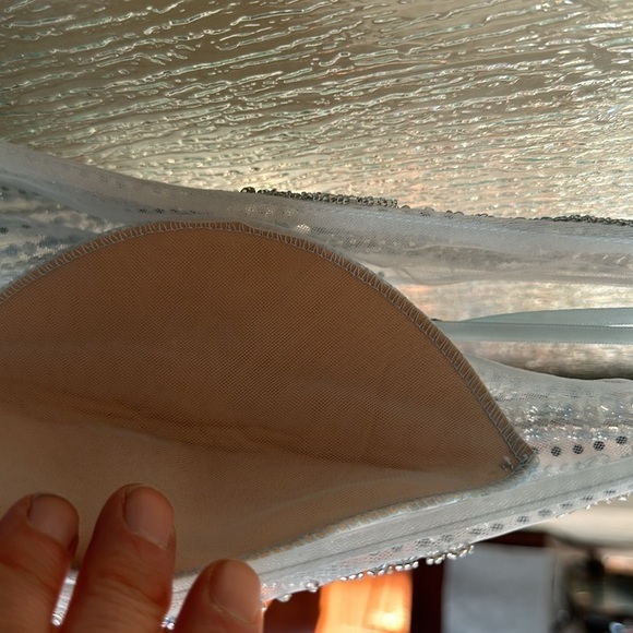 Mac Duggal EMBELLISHED ILLUSION SLEEVELESS PEPLUM GOWN size 8 $598 - Picture 9 of 12